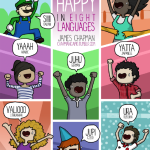 Heureux en plusieurs langues